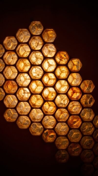 Honeycomb Glow Wallpaper